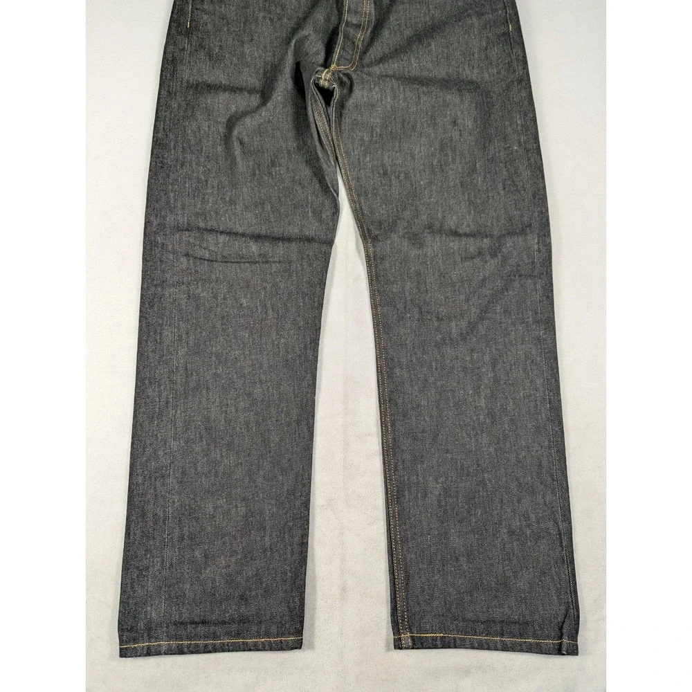 Levi's XX 501 Button Fly Classic Straight Leg Mens Jeans‎ Size 38 Black